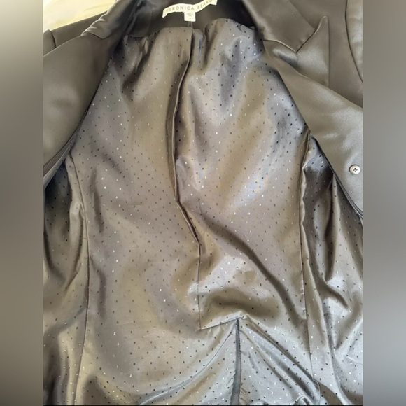 Veronica Beard Satin Dickey Blazer Black Size 4 - Picture 12 of 12